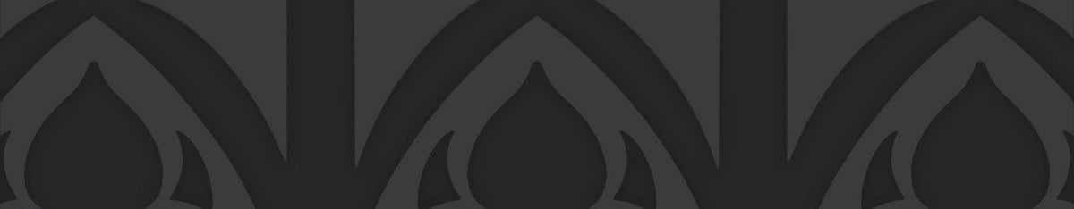 Dark gray pattern of abstract shapes on a black background