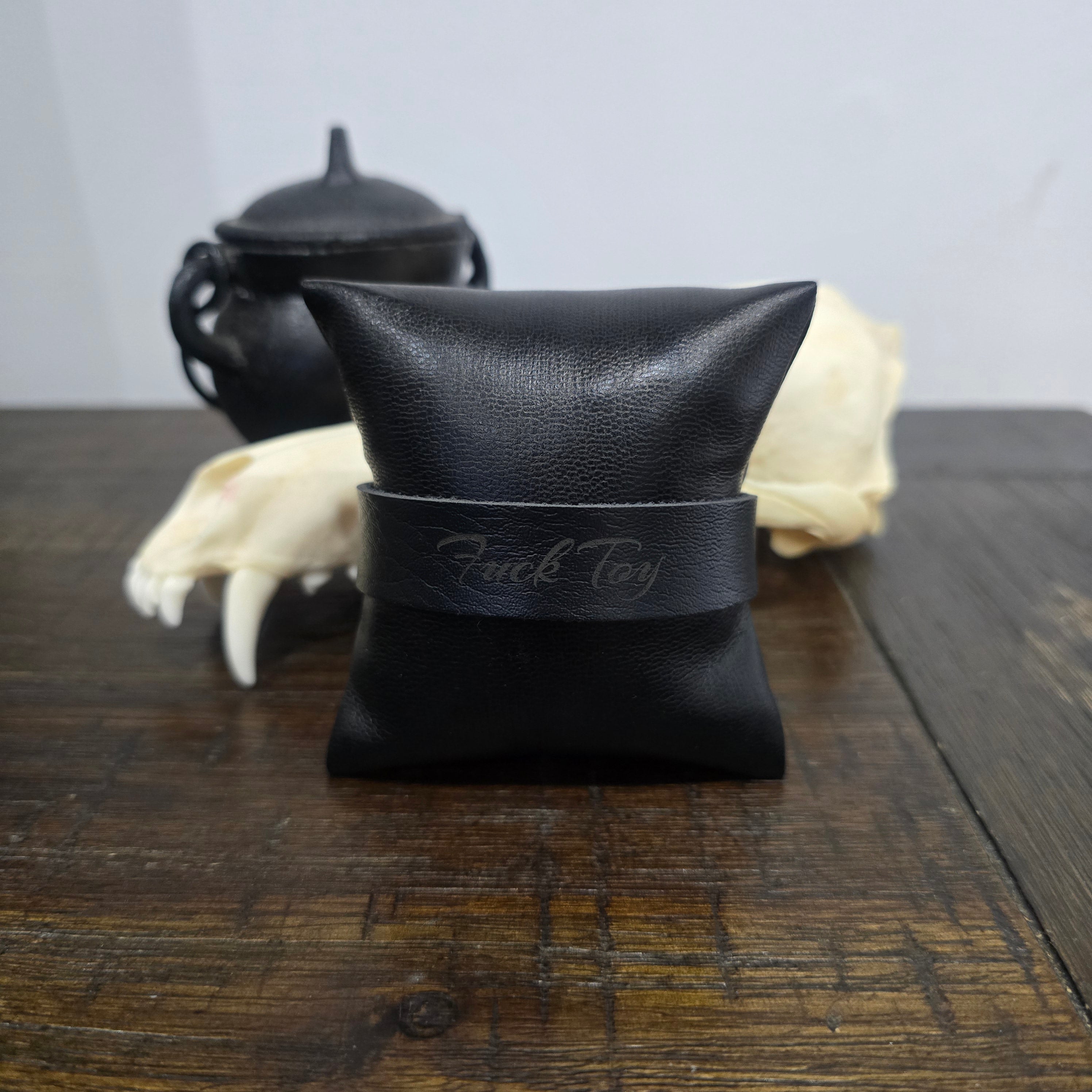 Leather Wrist Cuff - F*ck Toy